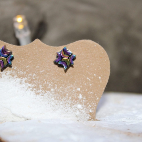Hematite ombre star